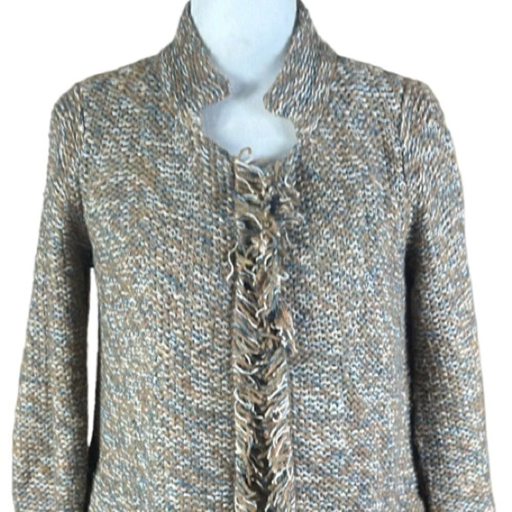 Anthropologie Sparrow Multi Color Open Front Line… - image 7